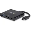 Image de StarTech USB-C vers (USB-C, 1 portion), Station d’accueil + hub USB, Noir