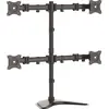 Image de StarTech Support de moniteur quadruple - Pivotant - Support réglable pour 4 moniteurs - Pour moniteurs VESA (Tables, 27", 8 kg), Support de moniteur, Noir