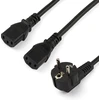 Image de StarTech.com C13 voedingskabel Schuko CEE7 naar 2x C13 2 m