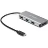 Image de StarTech HUB USB 1x SD + 3x USB-A 3.2 Gen2 (HB31C3ASDMB) (USB-C, 3 ports), Station d’accueil + hub USB, Noir, Gris