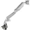 Image de StarTech ARMSLIMDUOS Support d'écran (double bras articulés, réglables individuellement, pour 15- (Tables, 32", 16 kg), Support de moniteur, Argent