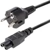 Image de StarTech com 753E-3M-POWER-LEAD, 3 m, CEE7/7, Coupleur C5, H03VV-F, 250 V, 2.5 A (3 m), Câble d'alimentation, Noir