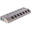 Image de StarTech com 7-Port Self-Powered USB-C Hub with Individual On/Off Switches, USB 3.0 5Gbps Expansion (USB-B, 7 ports), Station d’accueil + hub USB, Gris