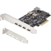 Image de StarTech.com 5-Port USB PCIe Kaart, USB 3.2 10Gbps, PCI Express Kaart met 4x USB-C Poorten, 1x USB-A