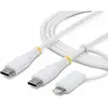 Image de StarTech 2m USB-C Cable With Lightning. Nms Ns Cabl (2 m, USB 2.0, 60 W), Câble USB