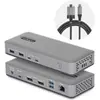 Image de StarTech USB-C DOCK 2X DP 100W PD. NMS NS ACCS (USB-C), Station d’accueil + hub USB, Gris