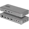 Image de StarTech .com 208UE-USB4-DOCK, Avec fil, USB4, 10,100,1000,2500 Mbit/s, Gris, 10 Gbit/s, 8K Ultra HD, Station d'accueil + hub USB, Gris
