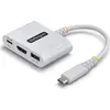 Image de StarTech Multiport USB-C HDMI (USB-C, 3 ports), Station d’accueil + hub USB, Blanc
