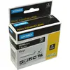 Image de Dymo, Ruban d'étiquetage, Rhino 24mm blanc sur vinyle noir (2.40 cm, Noir)