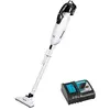 Image de Makita Akku-Bürstenstaubsauger, weiss, 18V, 3,0Ah, LXT, Aspirateur, Blanc