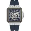 Image de Guess, Montre, Léo GW0637G1, Argent, Bleu, (Horloge analogique, 42 mm)