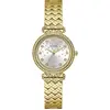 Image de Guess, Montre, P GLD BRCT / SUN SLV GLITZ DL / P GLD BRCT W/ CRYS Montre-bracelet, Or, (Montre avec pierre précieuse, 32 mm)