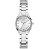 Image de Guess, Montre, P SLV CS W/ CRYS / SUN WHT DL / P SLV BRCT montre-bracelet, Argent, (Montre avec pierre précieuse, 30 mm)