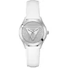 Image de Guess, Montre, - Ladies White Silver Tone Analog Watch GW0745L3, Blanc, Argent, (Montre analogique, 34 mm)