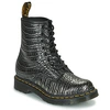 Image de Boots Dr. Martens 1460 GUNMETAL WILD CROC EMBOSS solde femme