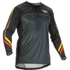 Image de Fly Racing Lite L.E. Speeder Motorcross Jersey, zwart-grijs-geel, afmeting M voor man