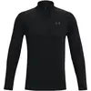 Image de Under Armour, Hommes, T-shirt de sport, Tech 2.0 1/2 ZIp Tee-shirt d'entraînement Hommes (M), Noir, M
