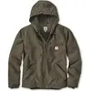Image de Carhartt, Veste de travail, Veste marron avec doublure sherpa en canard lavé (L)
