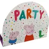 Image de Amscan, Carte de voeux + papier à lettres, 8 sets d'invitation Peppa Pig (8 pcs)