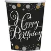 Image de Amscan, Vaisselle de pique-nique, Gobelet Glamour Anniversaire (12x)