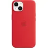Image de Apple Étui en silicone avec MagSafe (Apple iPhone 13, Apple iPhone 14, Apple iPhone 15), Coque pour téléphone portable, Rouge