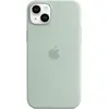 Image de Apple Étui en silicone avec MagSafe (Apple iPhone 14 Plus, Apple iPhone 15 Plus), Coque pour téléphone portable, Vert