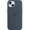 Image de Apple Etui en silicone avec MagSafe (Apple iPhone 15), Coque pour téléphone portable, Bleu