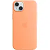 Image de Apple Etui en silicone avec MagSafe (Apple iPhone 15 Plus), Coque pour téléphone portable, Orange