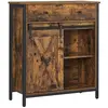 Image de Vasagle, Commode + buffet, Buffet, LSC100B01 marron 70,0 x 30,0 x 80,0 cm (30 x 70 x 80 cm)