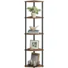 Image de Songmics, Étagère, Pó ka naro na 5 poziomów 38,3 x 27 x 139 cm vintage brown (27 x 38.30 x 139 cm)