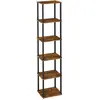 Image de Vasagle, Étagère, Rega  6-poziomowy 23,8 x 38 x 173,4 cm br z vintage atramentowa czer  (38 x 23.80 x 173.40 cm)