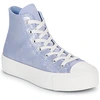 Image de Baskets montantes Converse CHUCK TAYLOR ALL STAR LIFT PLATFORM SUEDE SHIMMER femme