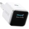 Image de Anker Nano GaN Smart Charger with Display and Intelligent Detection (45 W, 1 Port) (45 W, 1 portion), Chargeur USB, Blanc