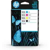 Image de Pack de Cartouche d'encre HP 932 pour OfficeJet 6100 / 6600 / 6700 / 7110 / 7510 / 7610 /7612 Noir + 3 Cartouches d'encre 933 Cyan, Magenta, Jaune