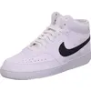 Image de Nike, Hommes, Baskets, COURT VISION MID NEXT NAT WHITE/BLACK-WHITE Taille : 8, Blanc, (41)