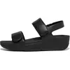 Image de Fitflop, Femmes, Sandales, Fit Flop Lulu Adj Leath Back Strap AllB Dames Sandalen - Zwart - 39, Noir, (39)