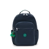 Image de Kipling Sac À Dos Seoul Blue Green Block Bleu Grand Femme 100% Polyamide