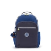 Image de Kipling Sac À Dos Seoul Fantasy Blue Block Multicolore Grand Femme 100% Polyamide