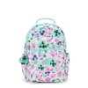 Image de Kipling Sac À Dos Seoul College Aqua Blossom Imprimé Grand Femme 100% Recycled Polyester