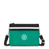 Image de Kipling Sac Bandoulière Easy Riri L Deep Green Black Block Multicolore Standard Femme 100% Polyamide