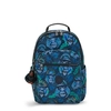 Image de Kipling Sac À Dos Seoul College Blue Monkey Fun Imprimé Grand Femme 100% Recycled Polyester