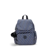 Image de Kipling Sac À Dos City Zip Mini 3d K Blue Imprimé Petit Femme 100% Recycled Polyester
