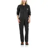 Image de Carhartt, Femmes, Pantalon, Combinaison pour femme Rugged Canvas Black, Noir, (XS)