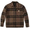 Image de Carhartt Loose Fit Midweight Flannel Dames Shirt, bruin, afmeting M voor vrouw