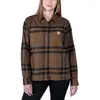 Image de Carhartt, Femmes, Chemise, Chemise femme Midweight Flannel L/S Plaid, Marron, (M)