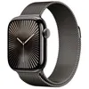 Image de Apple Watch Series 10 GPS + Cellular 42 mm Boîtier en Titane Ardoise avec Bracelet Milanais Ardoise