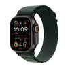 Image de Apple Watch Ultra 2 GPS + Cellular 49 mm Boîtier en Titane Noir avec Boucle Alpine Vert Foncé M