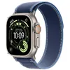 Image de Apple Watch Ultra 3 GPS + Cellular 49 mm Boitier en Titane Naturel avec Boucle Trail Bleu/Bleu Vif - S/M