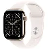 Image de Apple Watch Series 11 GPS + Cellular 46 mm Boitier en Titane Gold avec Bracelet Sport Rose Tendre - S/M