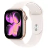 Image de Apple Watch Series 11 GPS + Cellular 46 mm Boitier en Aluminium Gold Rose avec Bracelet Sport Rose Tendre - S/M